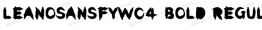 LeanOSansFYW04 Bold Regular字体转换